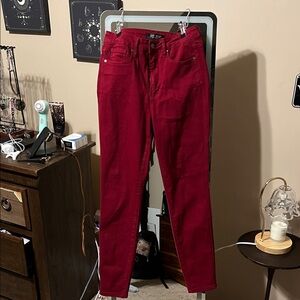 Judy Blue Deep Red Denim Jeans